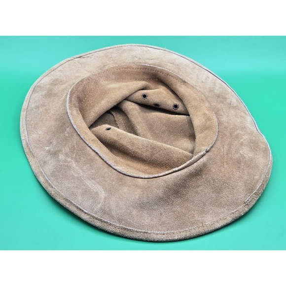 The Original Rouge Handcrafted Large Hat Safari Australian Suede Leather - Picture 7 of 11